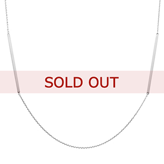 【SOLD OUT】■〔メルタ〕プラチナ ロングネックレス 100cm