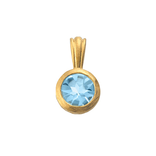 K18イエローゴールド アクアマリン ペンダントトップ