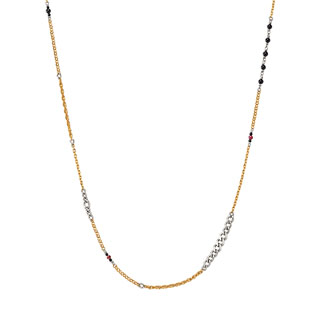 プラチナ/K18イエローゴールド ネックレス 52cm