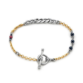 プラチナ/K18イエローゴールド ブレスレット 18cm