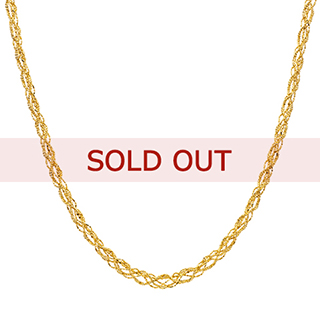 【SOLD OUT】■K18イエローゴールド ネックレス 2way 42cm