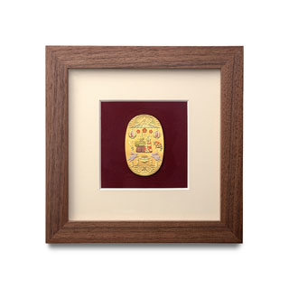 純金彩色小判額 「桃の節句」