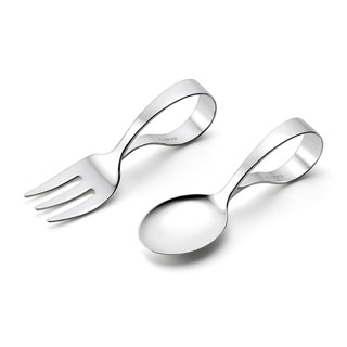 銀製 ベビースプーン&フォーク