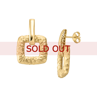 【SOLD OUT】■《1点限り》〔イタリア製〕K18イエローゴールド ピアス