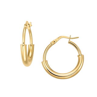 〔イタリア製〕K18イエローゴールド ピアス