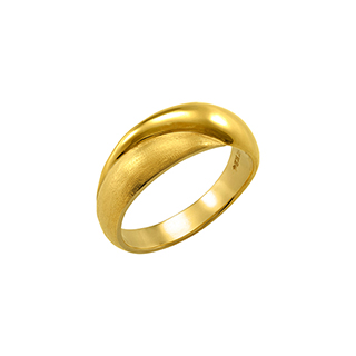 ゴールド24金 リボン リング 純金 K24 指輪 #8.5