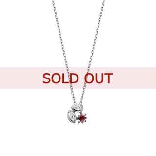 【SOLD OUT】■〔フルフィルスター〕プラチナ 誕生石ペンダント （1月の誕生石：ガーネット）