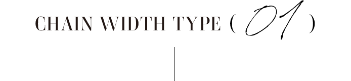 CHAIN WIDTH TYPE 01