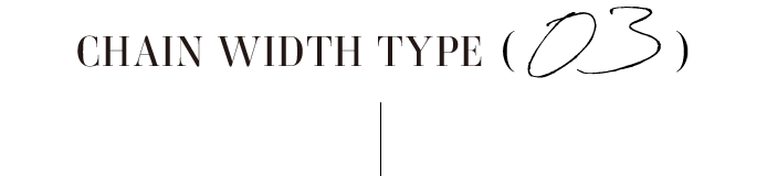 CHAIN WIDTH TYPE 03