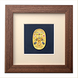 純金彩色小判額