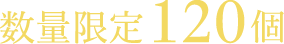 数量限定120個