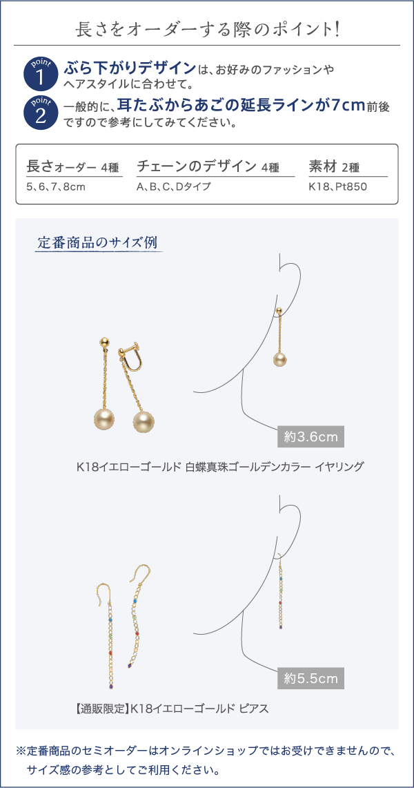 長さをオーダーする際のポイント!