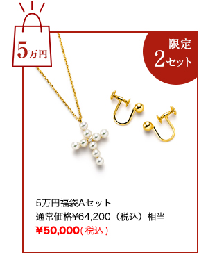◇◆5万円福袋Aセット
通常価格￥64,200（税込）相当
￥50,000(税込)
