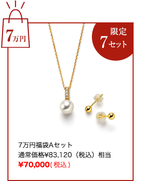 ◇◆7万円福袋Aセット
通常価格￥83,120（税込）相当
￥70,000(税込)