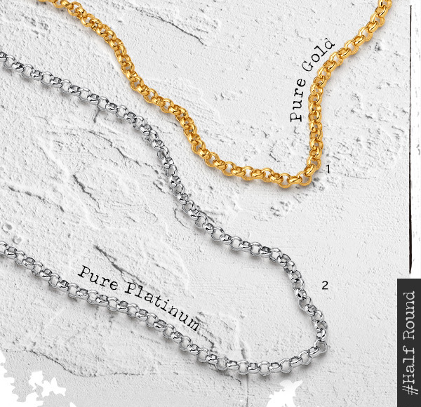 Pure Gold Pure Platinum #Half Round