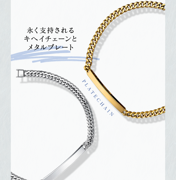 PLATE CHAIN 永く支持されるキヘイチェーンとメタルプレート